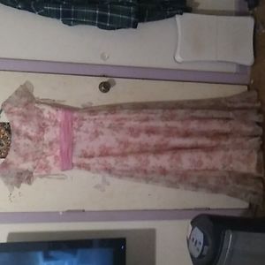 Sylvia Ann, Size 12, Pink Floral Pattern